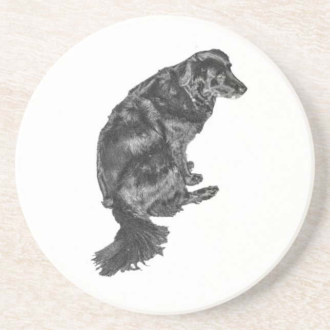 Porta-copos Escoamento da Mesa à luz de velas — Retriever (Frente)