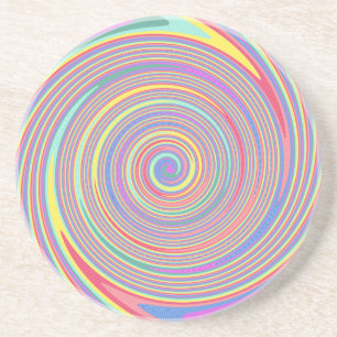 Porta copos espiral colorida