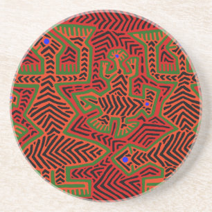 Porta-copos Espíritos Mola Indianos de Kuna