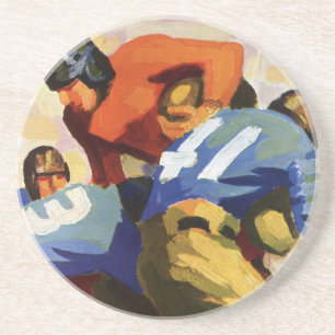 Porta-copos Esportes de Vintage, Jogadores de Futebol em um Jo