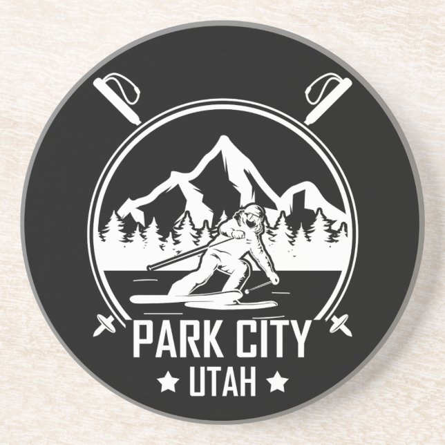 Porta-copos Esqui de Park City Utah (Frente)