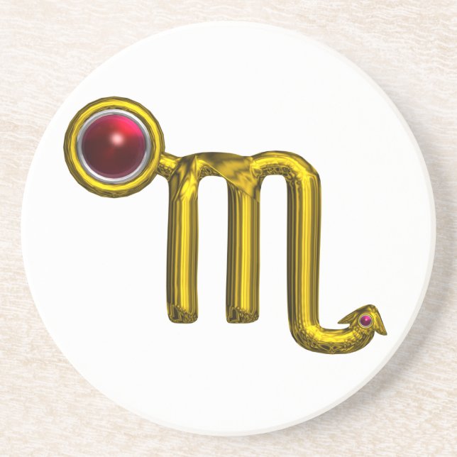 Porta-copos ESROPIO ZODIAC ANIVERSÁRIO JEWEL Dourada Granada V (Frente)