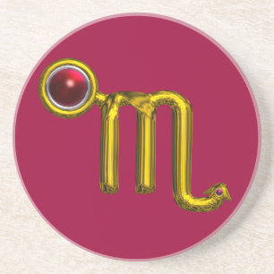 Porta-copos ESROPIO ZODIAC ANIVERSÁRIO JEWEL Dourada Granada V