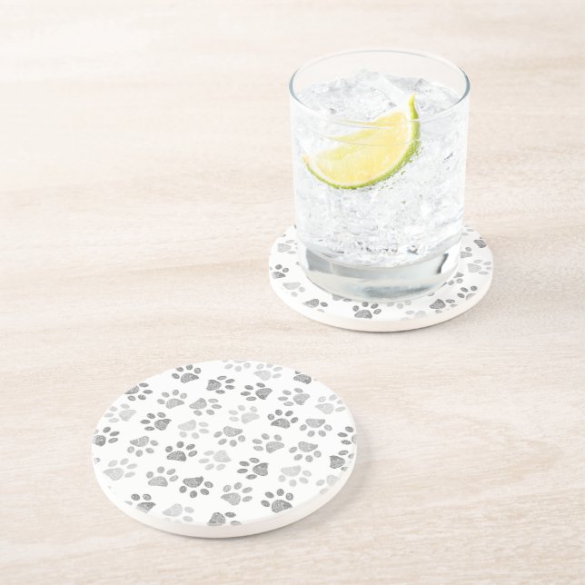 Porta-copos Estampas de pinheiro de cinza (Lateral)