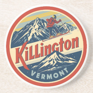 Porta-copos Estância de esqui KILLINGTON Vermont montanhas vin