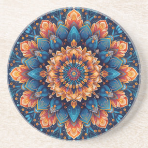 Porta-copos Estilo de Arte Digital Flor de Mandala-23907.