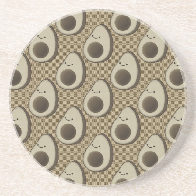 Porta-copos Estilo de Vintage Avocado Padrão (Frente)