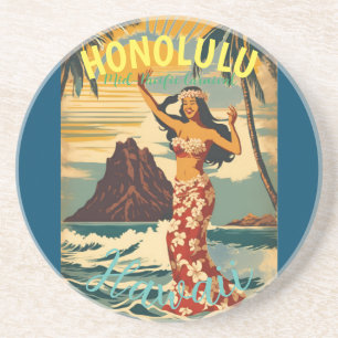 Porta-copos Estilo Vintage Viagem Honolulu Médio Havaiano - Pa