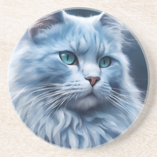 Porta-copos Estojo de Telefone Arte de Gato Branco Elegante Ol