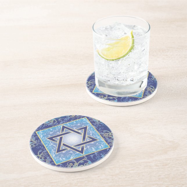 Porta-copos Estrela Judaica de Cocktail (Lateral)