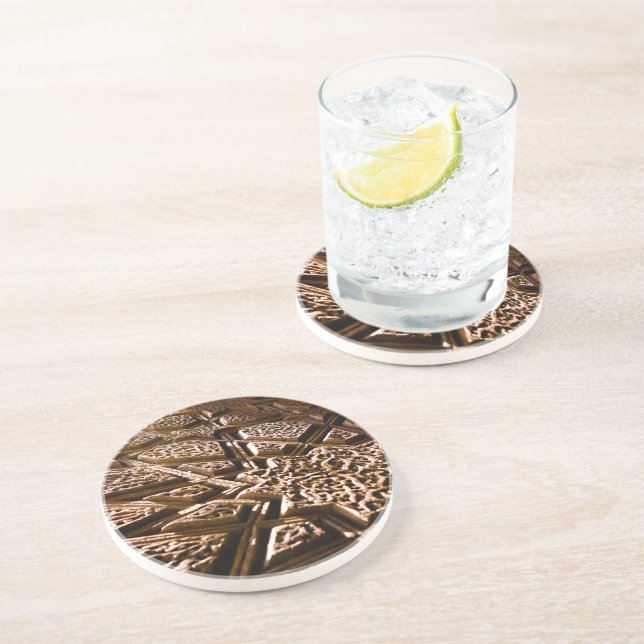 Porta-copos Estrelas de argila terrestre (Lateral)