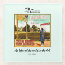 Porta copos - Etiqueta da fruta do Claremont