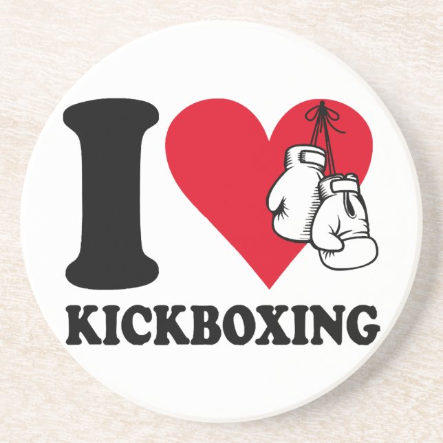 Porta-copos Eu adoro o kickboxe (Frente)