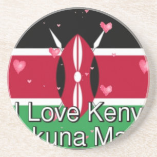 Porta-copos Eu Amo! Kenya Hakuna Matata