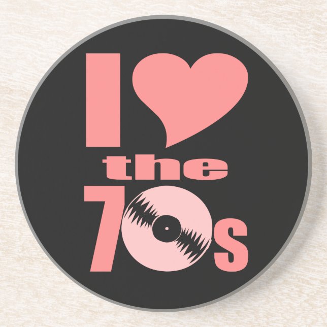 Porta-copos Eu amo os anos 70 (Frente)
