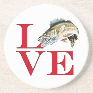 Porta-copos Eu Amo Walleye