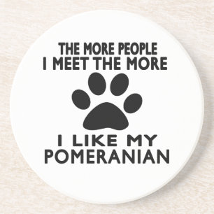 Porta-copos Eu gosto de meu Pomeranian.