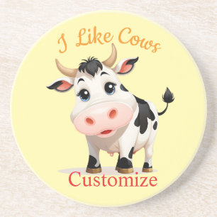Porta-copos Eu Gosto De Vacas Arte Trovão_Cove