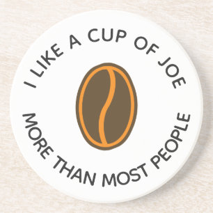 Porta-copos Eu gosto mais de uma xícara de joe... Café Engra