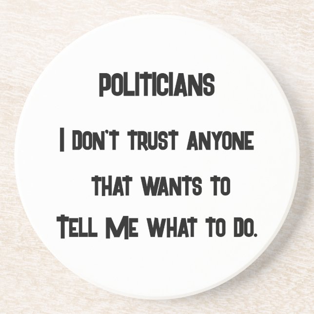 Porta-copos Eu não confio (Frente)