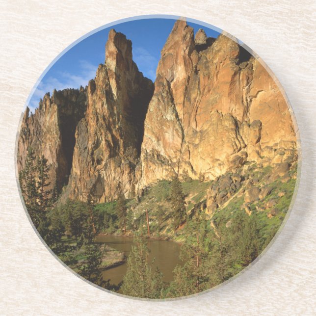 Porta-copos EUA, Oregon, Granite Cliffs Em Smith Rock State (Frente)