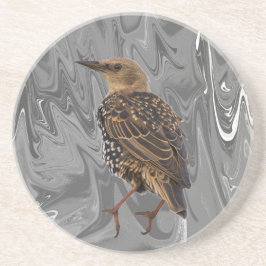 Porta-copos European Starling Bird Coaster