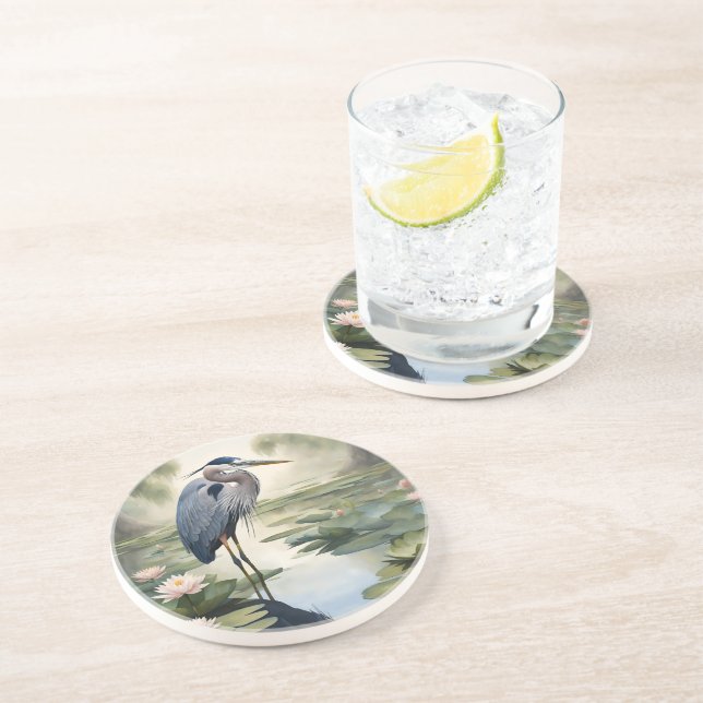 Porta-copos Excelente Blue Heron (Lateral)