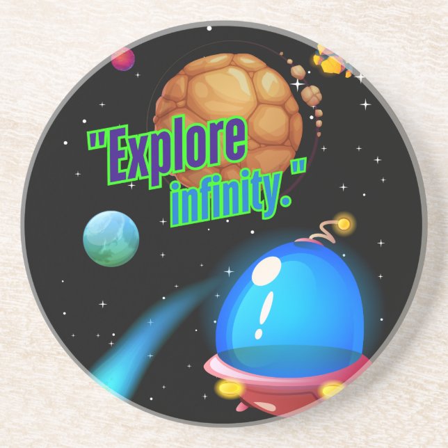 Porta-copos Explorar o infinito (Frente)