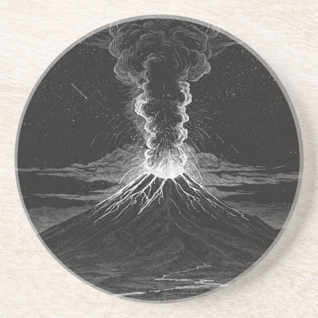 Porta-copos Explosão a preto e branco no Universo (Frente)