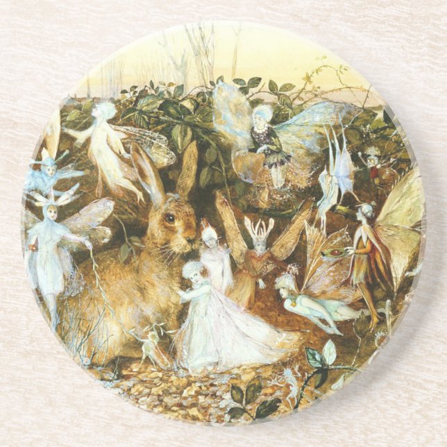 Porta-copos Fadas e Coelho (Frente)