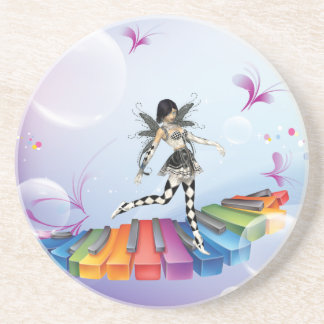 Porta-copos Faerie de teclado musical