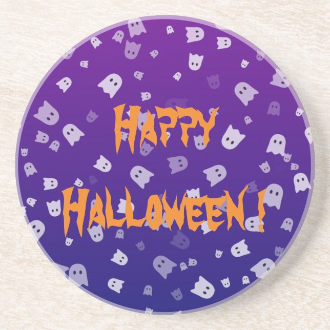Porta-copos Fantasmas de Halloween (Frente)