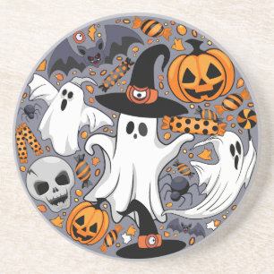 Porta-copos Fantasmas Spooky e Monstros Cute Assustadores