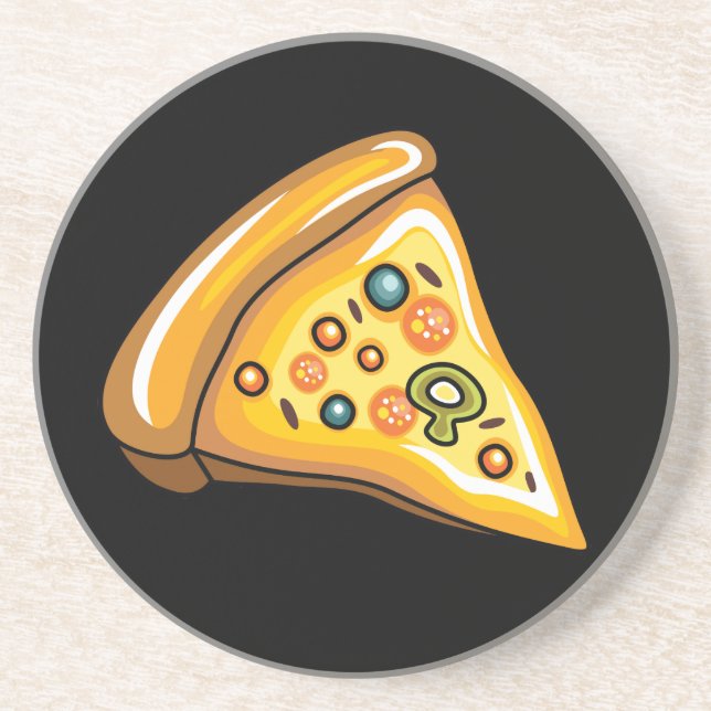 Porta-copos Fatia de pizza (Frente)