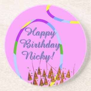 Porta-copos Feliz Aniversário