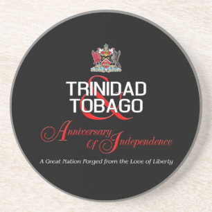 Porta-copos Feliz Aniversário da Independência em T&T