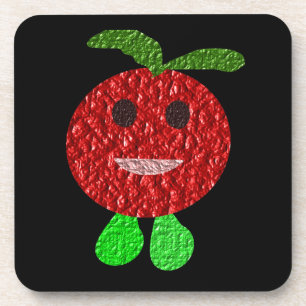 Porta copos feliz de tomate Cork