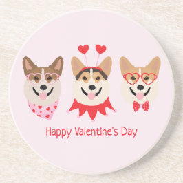Porta-copos Feliz Dia dos Namorados Pembroke Galsh Corgi Cães