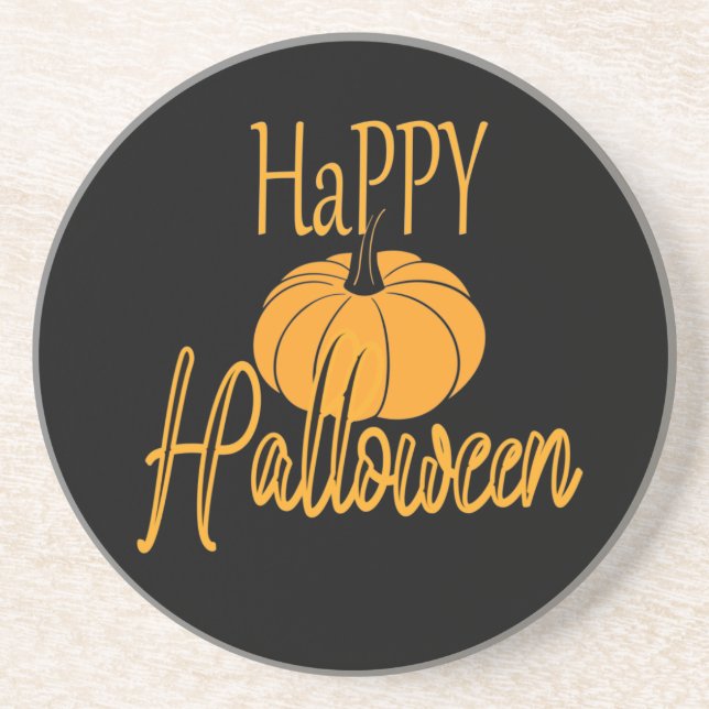 Porta-copos Feliz Halloween Pumpkin (Frente)