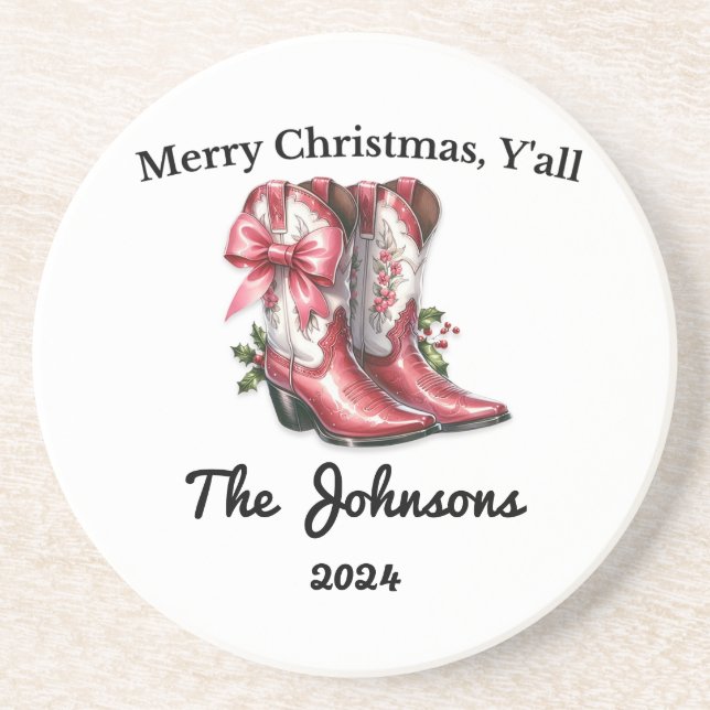 Porta-copos Feliz Natal Y (Frente)