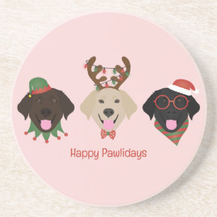 Porta-copos Feliz Pawlidays Labrador Retriever Cães