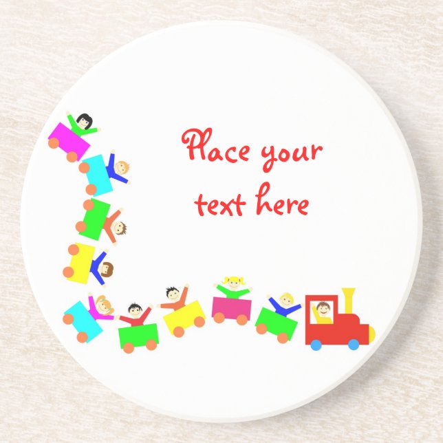 Porta-copos Feliz trem infantil (Frente)