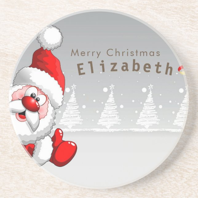 Porta-copos Feriados... Papai Noel. (Frente)