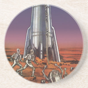 Porta-copos Ficção científica vintage, astronautas alienígenas