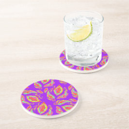 Porta-copos fichezazzle Neon Paisley