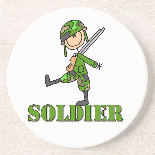 Porta-copos Figura de Soldado Simples (Frente)
