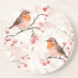 Porta-copos Finalidade de Aquarela em uma Árvore e Berries de 