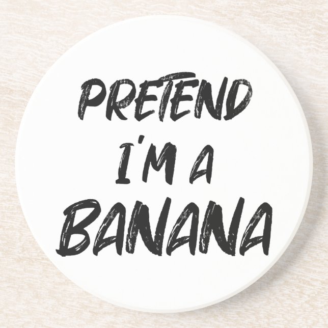 Porta-copos Finja que eu sou uma banana (Frente)