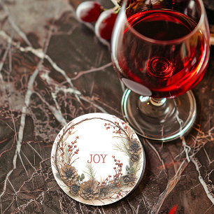 Porta-copos Fios de Wreath de Natal Fios de Pine Cones Berries