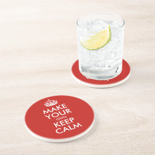 Porta-copos Fique Calmo E Faça Seu Próprio Personalizado